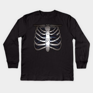 Halloween Skeleton Kids Long Sleeve T-Shirt